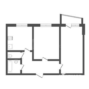2-к квартира, вторичка, 50м2, 6/9 этаж