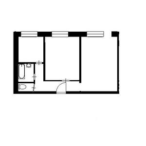 2-к квартира, вторичка, 48м2, 6/9 этаж