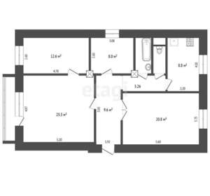 4-к квартира, вторичка, 95м2, 4/5 этаж