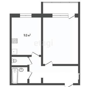 1-к квартира, вторичка, 33м2, 7/10 этаж