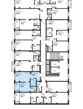 1-к квартира, вторичка, 39м2, 3/23 этаж