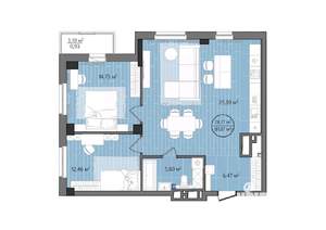 3-к квартира, вторичка, 82м2, 6/24 этаж