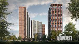 2-к квартира, строящийся дом, 54м2, 17/21 этаж