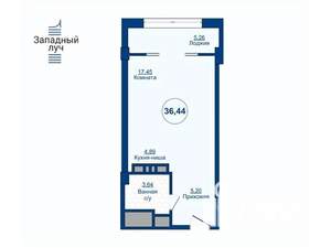 1-к квартира, вторичка, 36м2, 7/25 этаж