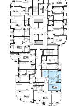 1-к квартира, вторичка, 52м2, 6/29 этаж