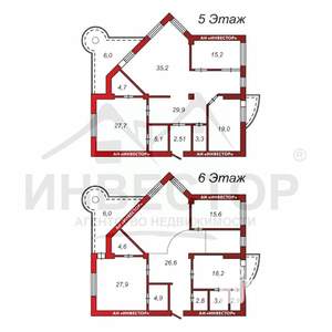 6-к квартира, вторичка, 264м2, 5/8 этаж