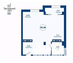 1-к квартира, вторичка, 70м2, 15/24 этаж