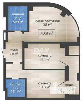 2-к квартира, вторичка, 84м2, 25/29 этаж