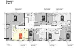 2-к квартира, вторичка, 53м2, 10/10 этаж