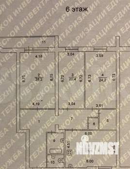 3-к квартира, вторичка, 143м2, 6/6 этаж