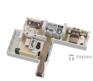 2-к квартира, вторичка, 57м2, 8/10 этаж