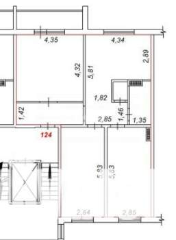 3-к квартира, вторичка, 82м2, 10/10 этаж