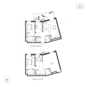 2-к квартира, вторичка, 132м2, 1/8 этаж