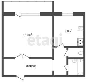 1-к квартира, вторичка, 41м2, 3/10 этаж