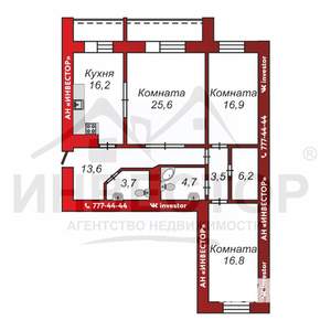 3-к квартира, вторичка, 112м2, 7/10 этаж