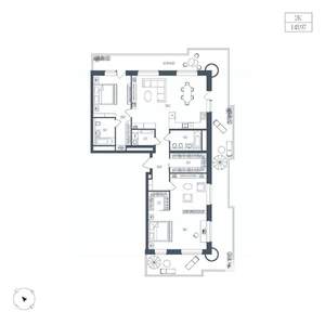 2-к квартира, вторичка, 149м2, 10/10 этаж