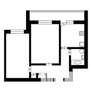 2-к квартира, вторичка, 44м2, 7/9 этаж