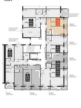 1-к квартира, вторичка, 41м2, 6/10 этаж