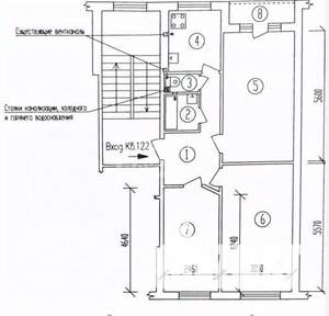 3-к квартира, вторичка, 63м2, 5/5 этаж