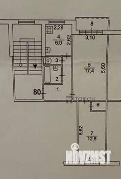 2-к квартира, вторичка, 46м2, 4/5 этаж