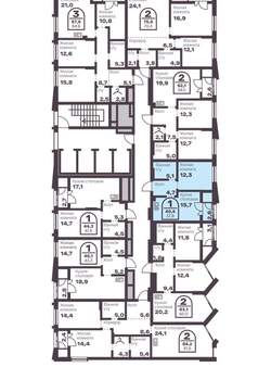 1-к квартира, вторичка, 38м2, 9/8 этаж