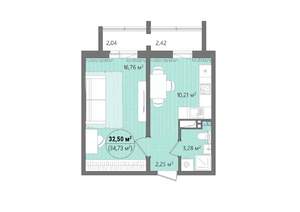 1-к квартира, вторичка, 37м2, 10/16 этаж