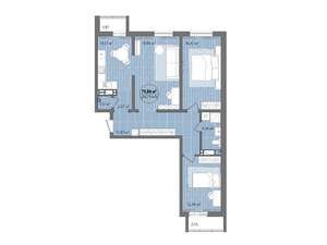 3-к квартира, вторичка, 87м2, 8/16 этаж