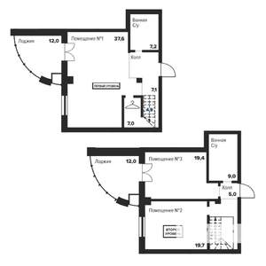 2-к квартира, вторичка, 117м2, 26/29 этаж