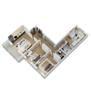 4-к квартира, вторичка, 70м2, 2/18 этаж