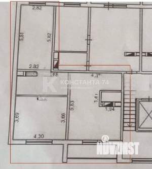 2-к квартира, вторичка, 64м2, 6/10 этаж
