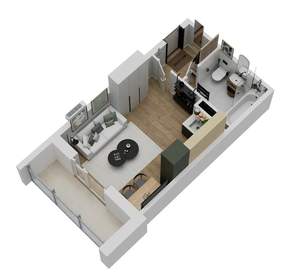 Студия квартира, вторичка, 24м2, 4/18 этаж