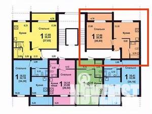 1-к квартира, вторичка, 39м2, 10/10 этаж