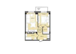 2-к квартира, вторичка, 48м2, 8/24 этаж