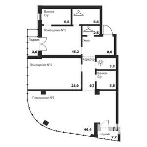 2-к квартира, вторичка, 127м2, 11/29 этаж