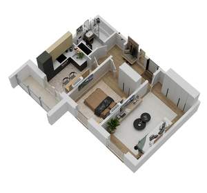 2-к квартира, вторичка, 48м2, 6/18 этаж