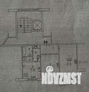 2-к квартира, вторичка, 50м2, 5/9 этаж