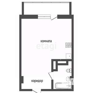 Студия квартира, вторичка, 23м2, 1/10 этаж