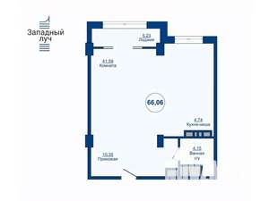 2-к квартира, вторичка, 66м2, 8/25 этаж