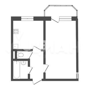 1-к квартира, вторичка, 34м2, 8/9 этаж