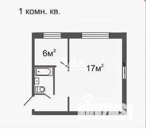 1-к квартира, вторичка, 30м2, 3/5 этаж