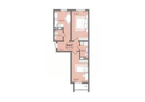 2-к квартира, вторичка, 61м2, 8/16 этаж