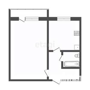 1-к квартира, вторичка, 33м2, 2/11 этаж