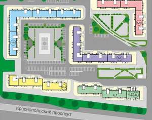 2-к квартира, вторичка, 57м2, 1/10 этаж