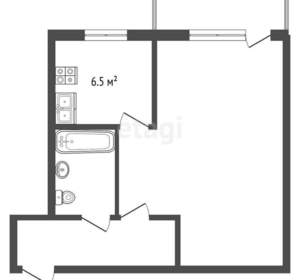1-к квартира, вторичка, 32м2, 4/5 этаж