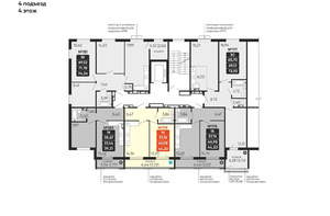 1-к квартира, вторичка, 41м2, 4/10 этаж