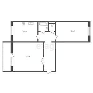 2-к квартира, вторичка, 65м2, 1/11 этаж