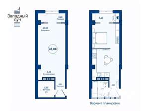 1-к квартира, вторичка, 39м2, 3/25 этаж