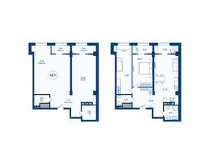 1-к квартира, вторичка, 89м2, 2/24 этаж