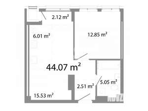 2-к квартира, вторичка, 44м2, 3/21 этаж