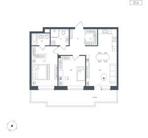 1-к квартира, вторичка, 83м2, 4/10 этаж